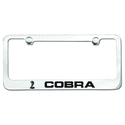 Contour de Plaque Chromé avec logo COBRA + Serpant